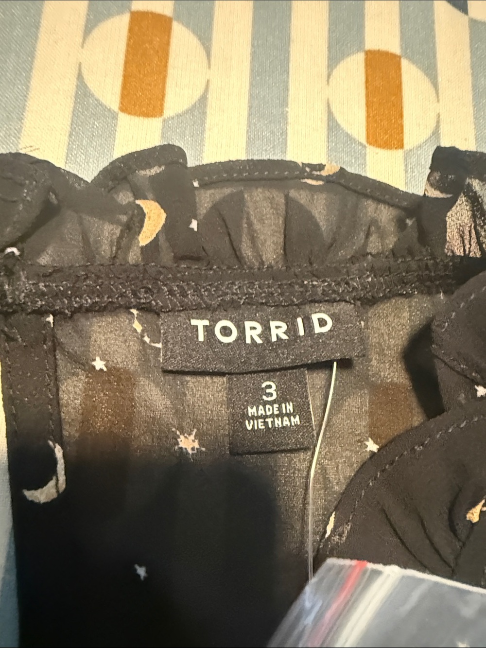 Torrid Sheer Moon & Stars Ruffle Blouse - Picture 3 of 8